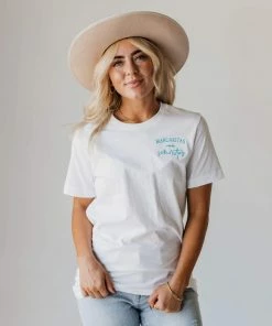 Tops Margaritas With My Señoritas Embroidered Tee