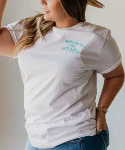 Tops Margaritas With My Señoritas Embroidered Tee