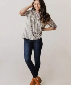 Vendor-unknown May Striped Top Navy 11 Vendor-unknown May Striped Top Navy