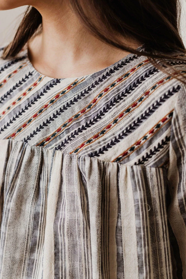 Vendor-unknown May Striped Top Navy 4 Vendor-unknown May Striped Top Navy