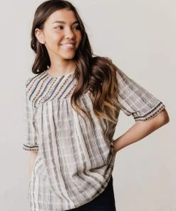 Vendor-unknown May Striped Top Navy 12 Vendor-unknown May Striped Top Navy