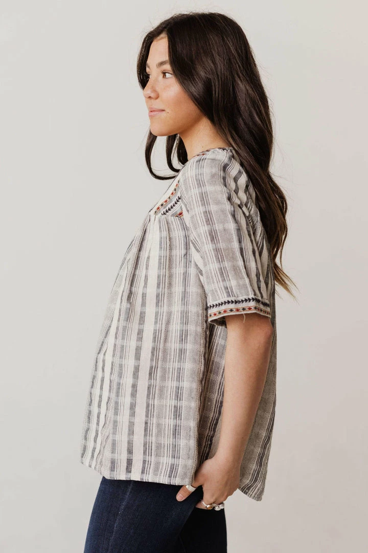 Vendor-unknown May Striped Top Navy 8 Vendor-unknown May Striped Top Navy