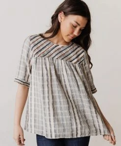 Vendor-unknown May Striped Top Navy 13 Vendor-unknown May Striped Top Navy