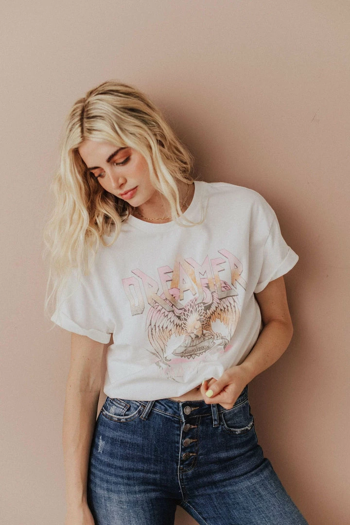 Vendor-unknown Oversized Dreamer Graphic Tee Tops 5 Vendor-unknown Oversized Dreamer Graphic Tee Tops