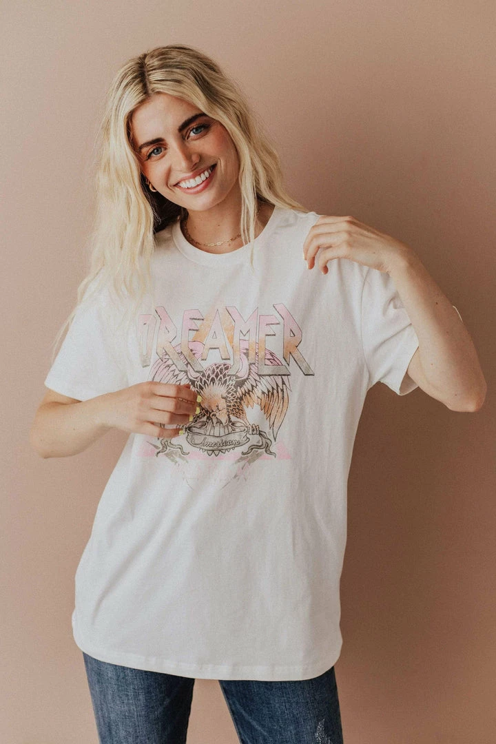 Vendor-unknown Oversized Dreamer Graphic Tee Tops 7 Vendor-unknown Oversized Dreamer Graphic Tee Tops