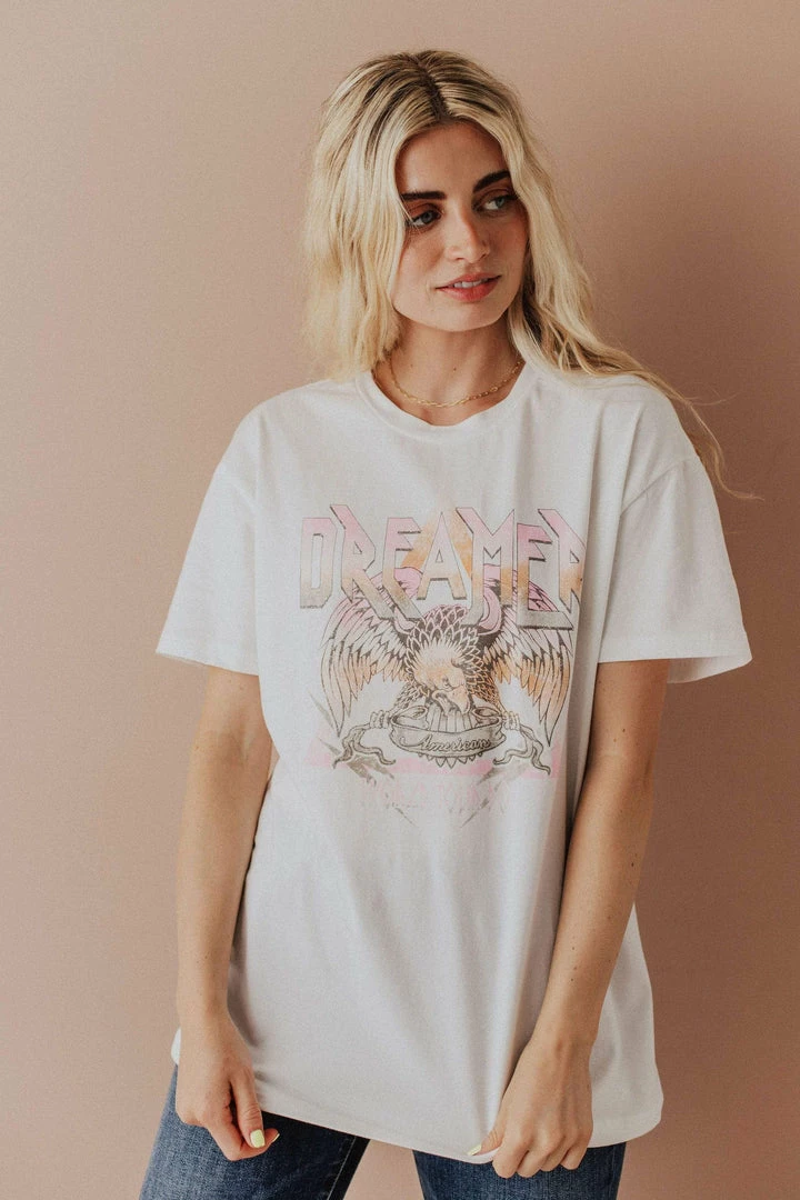 Vendor-unknown Oversized Dreamer Graphic Tee Tops 4 Vendor-unknown Oversized Dreamer Graphic Tee Tops