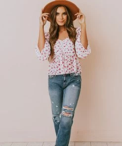 Vendor-unknown Patsy Flower Top