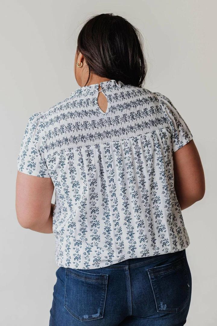 Vendor-unknown Tops PLUS Priscilla Smocked Yoke Blouse 6 Vendor-unknown Tops PLUS Priscilla Smocked Yoke Blouse