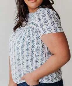 Vendor-unknown Tops PLUS Priscilla Smocked Yoke Blouse 9 Vendor-unknown Tops PLUS Priscilla Smocked Yoke Blouse