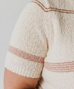 Vendor-unknown Tops PLUS Simone Textured Yarn Knit Top Natural