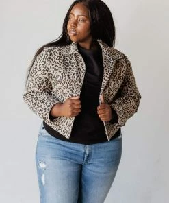 Vendor-unknown Plus Size EXCLUSIVE! Addie Cropped Denim Jacket