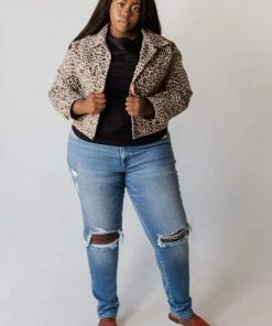 Vendor-unknown Plus Size EXCLUSIVE! Addie Cropped Denim Jacket