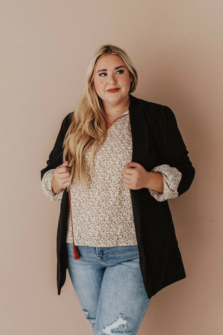 Vendor-unknown Tops Plus Size EXCLUSIVE! Emrie Blazer Black 8 Vendor-unknown Tops Plus Size EXCLUSIVE! Emrie Blazer Black