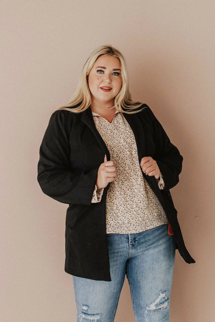Vendor-unknown Tops Plus Size EXCLUSIVE! Emrie Blazer Black 5 Vendor-unknown Tops Plus Size EXCLUSIVE! Emrie Blazer Black