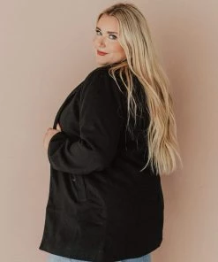 Vendor-unknown Tops Plus Size EXCLUSIVE! Emrie Blazer Black 12 Vendor-unknown Tops Plus Size EXCLUSIVE! Emrie Blazer Black