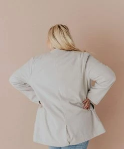 Vendor-unknown Plus Size EXCLUSIVE! Emrie Blazer Grey
