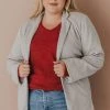 Vendor-unknown Plus Size EXCLUSIVE! Emrie Blazer Grey
