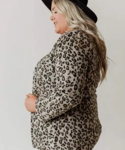 Vendor-unknown Plus Size EXCLUSIVE! Emrie Blazer Leopard