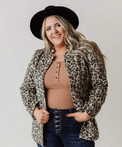 Vendor-unknown Plus Size EXCLUSIVE! Emrie Blazer Leopard
