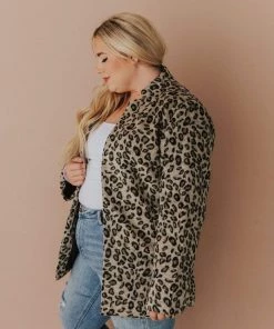 Vendor-unknown Plus Size EXCLUSIVE! Emrie Blazer Leopard