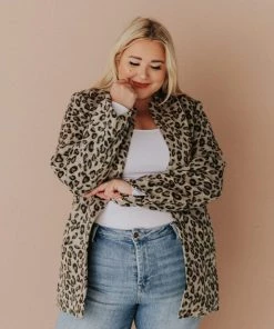 Vendor-unknown Plus Size EXCLUSIVE! Emrie Blazer Leopard