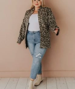 Vendor-unknown Plus Size EXCLUSIVE! Emrie Blazer Leopard
