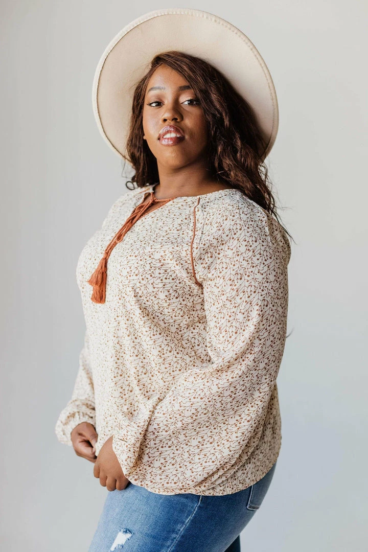 Vendor-unknown Plus Size EXCLUSIVE! Jacqueline Floral Top With Tassels 12 Vendor-unknown Plus Size EXCLUSIVE! Jacqueline Floral Top With Tassels