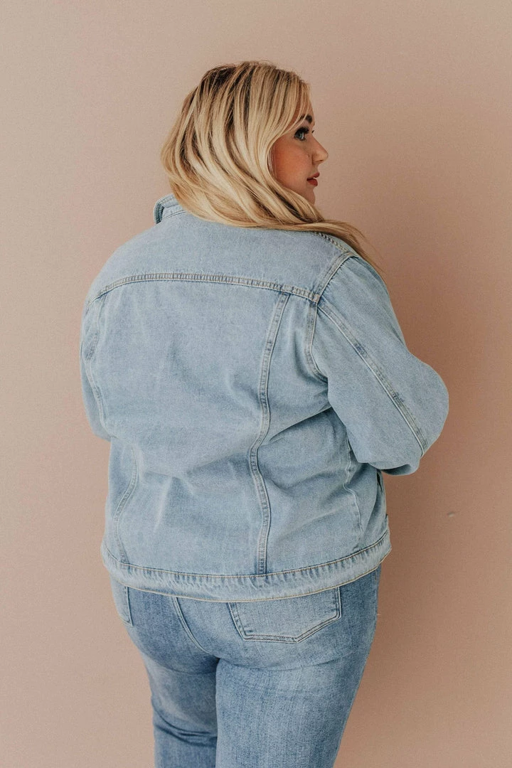 Vendor-unknown Plus Size EXCLUSIVE! Shirley Denim Jacket With Leopard Lined Pockets Tops 11 Vendor-unknown Plus Size EXCLUSIVE! Shirley Denim Jacket With Leopard Lined Pockets Tops