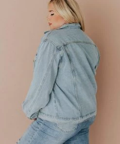 Vendor-unknown Plus Size EXCLUSIVE! Shirley Denim Jacket With Leopard Lined Pockets Tops 17 Vendor-unknown Plus Size EXCLUSIVE! Shirley Denim Jacket With Leopard Lined Pockets Tops