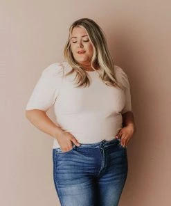 Vendor-unknown Plus Size Rhonda Textured Knit Top Blush