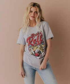 Vendor-unknown Rock & Roll Cheetah Tee Heather Grey 12 Vendor-unknown Rock & Roll Cheetah Tee Heather Grey