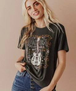 Vendor-unknown Rock Stay Wild Graphic Tee Tops