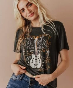 Vendor-unknown Rock Stay Wild Graphic Tee Tops