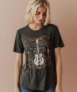 Vendor-unknown Rock Stay Wild Graphic Tee Tops