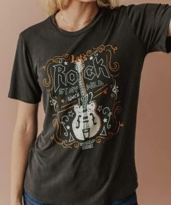 Vendor-unknown Rock Stay Wild Graphic Tee Tops