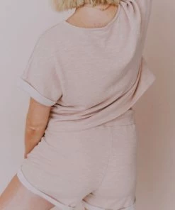 Hayden Los Angelos Demi Short Sleeved Top Blush Tops