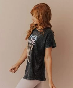 Vendor-unknown Stuck In The 90's Tee Charcoal Tops