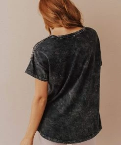 Vendor-unknown Stuck In The 90's Tee Charcoal Tops
