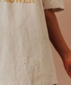 Vendor-unknown Tops Sunflower Dreamer Distressed Tee