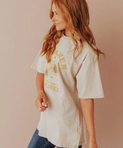 Vendor-unknown Tops Sunflower Dreamer Distressed Tee