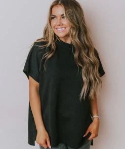 Vendor-unknown Tops Gatsby Lounge Set Top Black