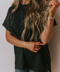 Vendor-unknown Tops Gatsby Lounge Set Top Black