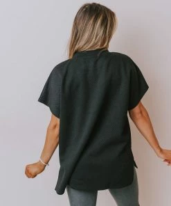 Vendor-unknown Tops Gatsby Lounge Set Top Black