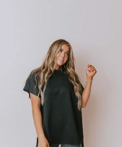 Vendor-unknown Tops Gatsby Lounge Set Top Black