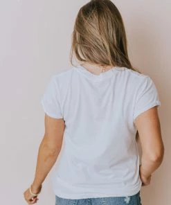 Recycled Karma Joan Jett Leopard Heart Tee White