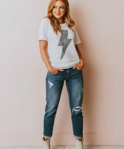 Recycled Karma Tops Licensed ACDC Tee