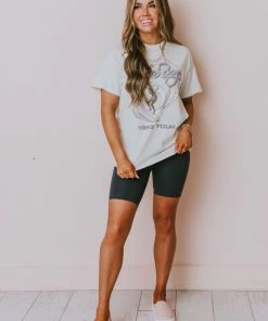 LivyLu Beach Boys Tie Dye Tee White Tops