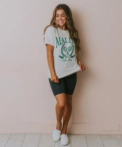 Vendor-unknown Tops Malibu Tennis Club Tee Ivory